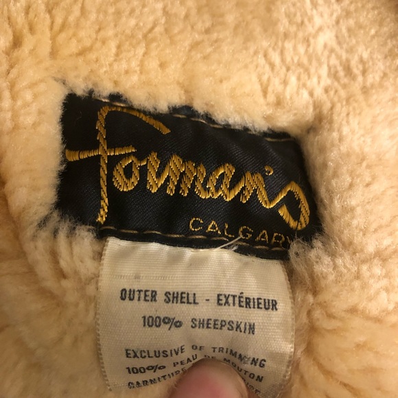 Vintage Canadian Sheepskin Coat With Real Fur Trim - Picture 5 of 7